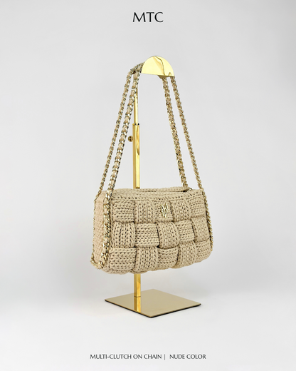Cara Multi-Clutch With Chain Edition - Nude color