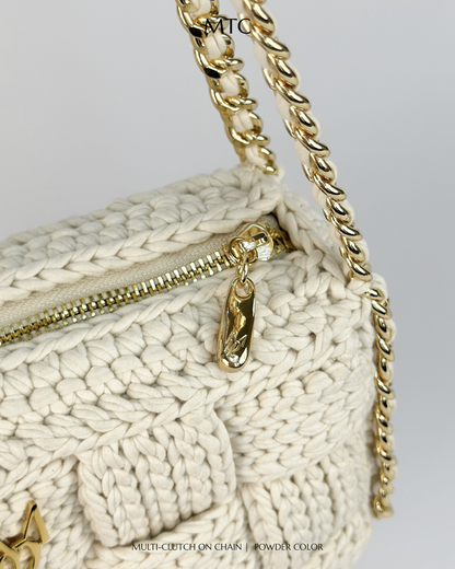Cara Multi-Clutch With Chain Edition - Powder color