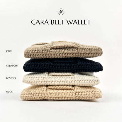 Cara belt wallet - Powder color